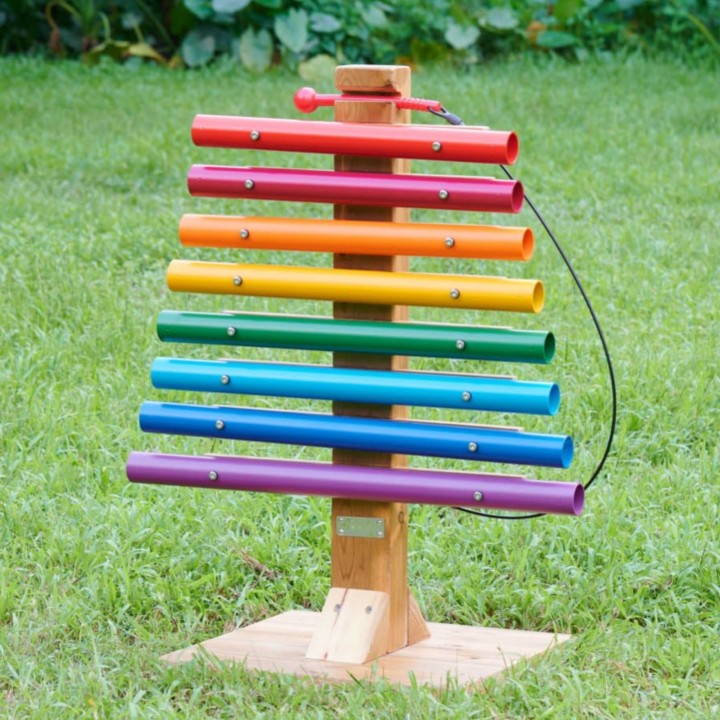 Tęczowa Wieża Muzyczna Masterkidz - Duże Cymbałki Ogrodowe Dla Dzieci!