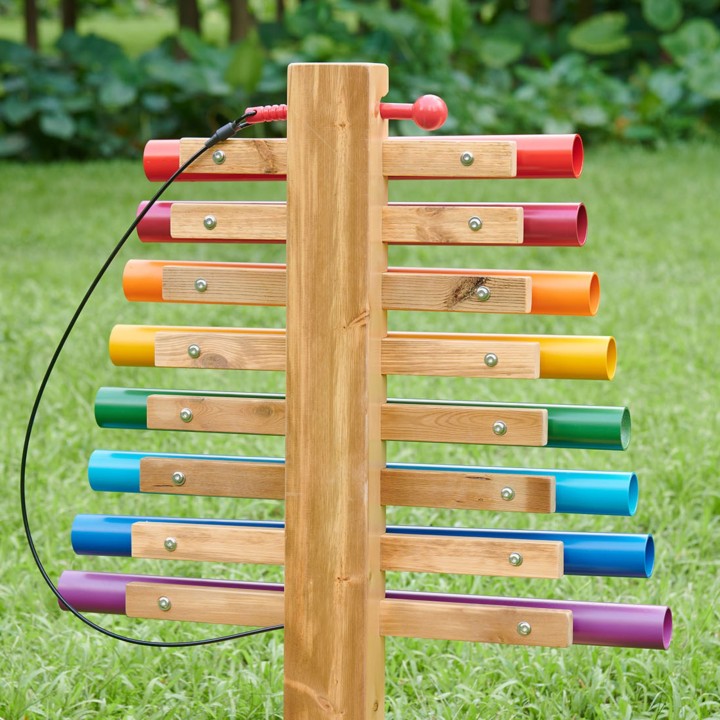 Tęczowa Wieża Muzyczna Masterkidz - Duże Cymbałki Ogrodowe Dla Dzieci!