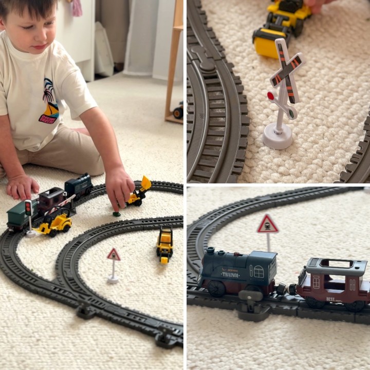 Woopie Retro Electric Train – 76 pieces full of adventure and fun