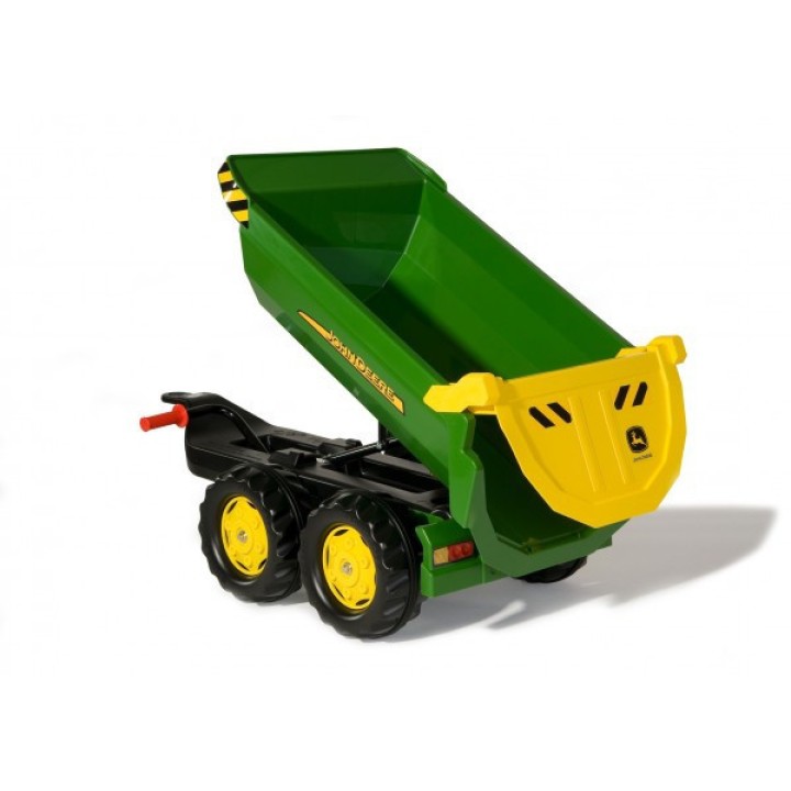 Rolly Toys Przyczepa wywrotka Halfpipe Trailer zielona