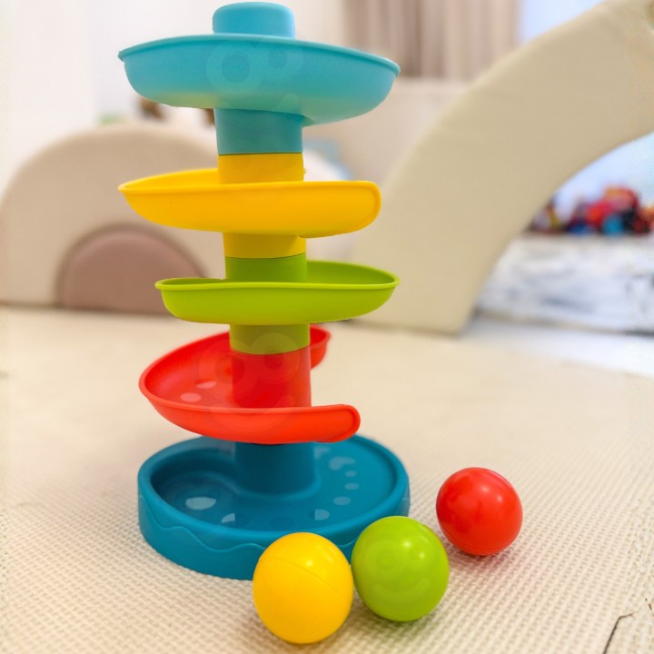 Tor Kulkowy Spirala + 3 Kulki dla dzieci Woopie Baby – zabawa i rozwój