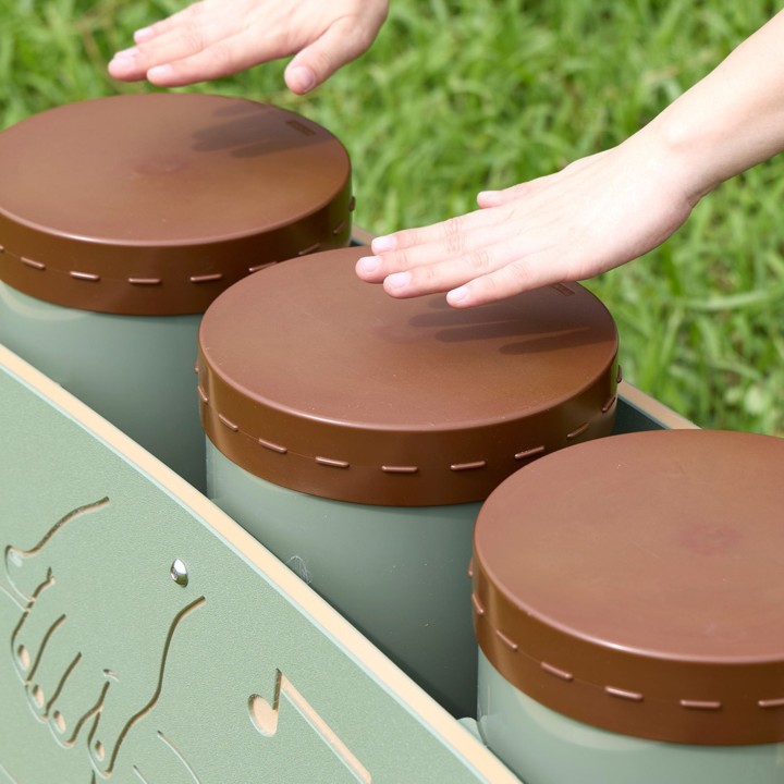 Bębny Conga Zestaw Ogrodowy Masterkidz–Instrument Na Plac Zabaw Dzieci