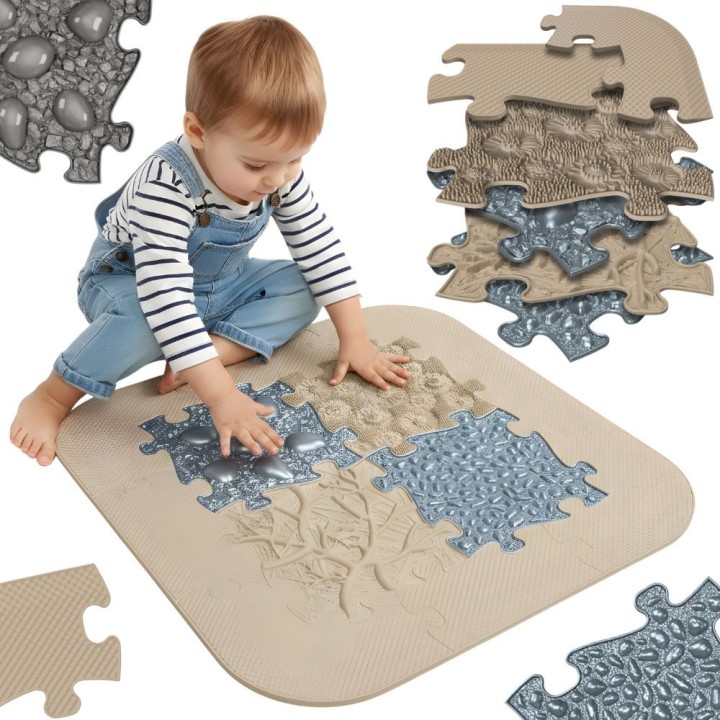 WOOPIE Orthopedic Sensory Mat 12 pieces for Home SPA