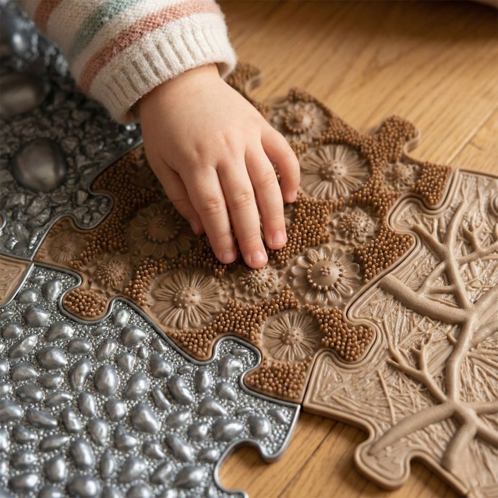 Zestaw Mat Sensorycznych Ortopedyczne Puzzle SPA WOOPIE - Zdrowe Stopy
