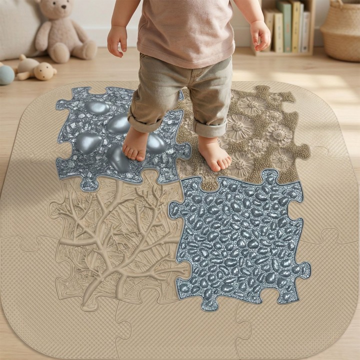 Zestaw Mat Sensorycznych Ortopedyczne Puzzle SPA WOOPIE - Zdrowe Stopy
