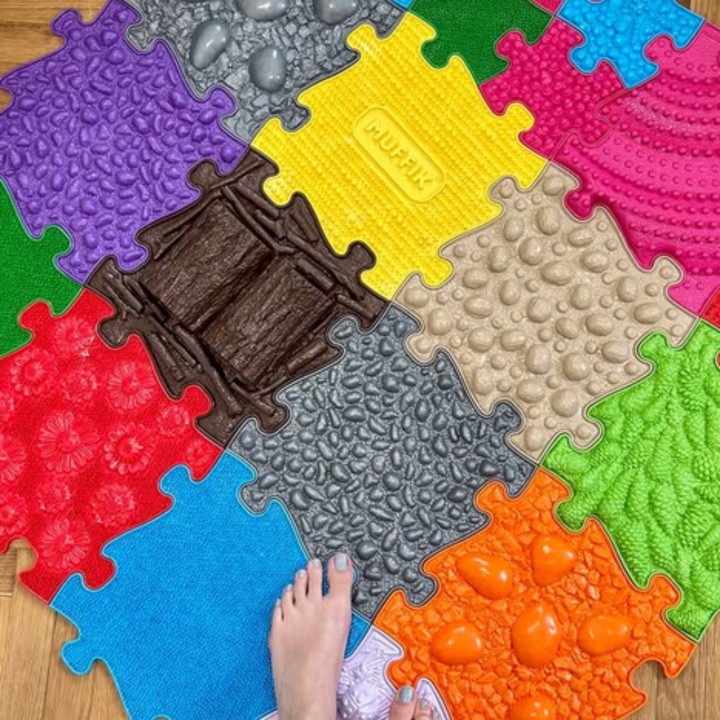 Zestaw Mat Sensorycznych Ortopedyczne Puzzle 30 el. WOOPIE-Zdrowe Nogi