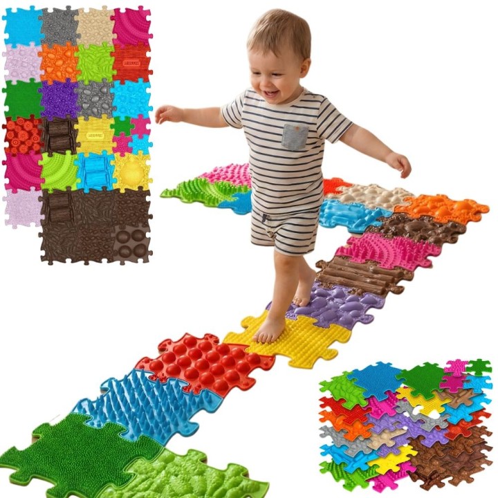 WOOPIE Royal Puzzle Orthopedic Sensory Mat 26 pieces + 4 small ones