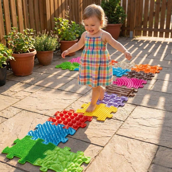 WOOPIE Royal Puzzle Orthopedic Sensory Mat 26 pieces + 4 small ones