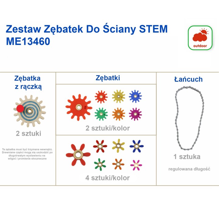MASTERKIDZ Koła Zębate - Zbuduj Mechanizm STEM dla Dzieci