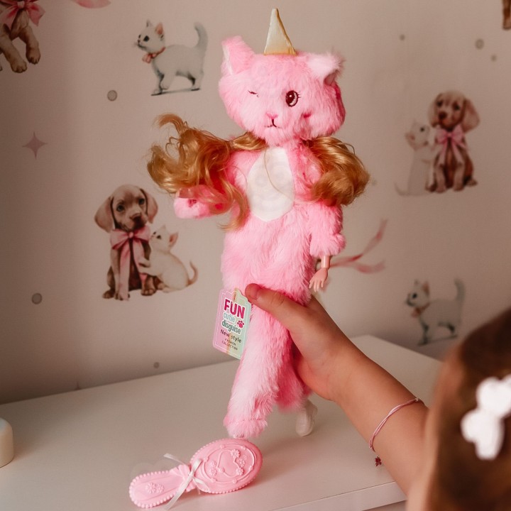 Emily Doll in Pink Furry Outfit with Accessories – WOOPIE ROYAL