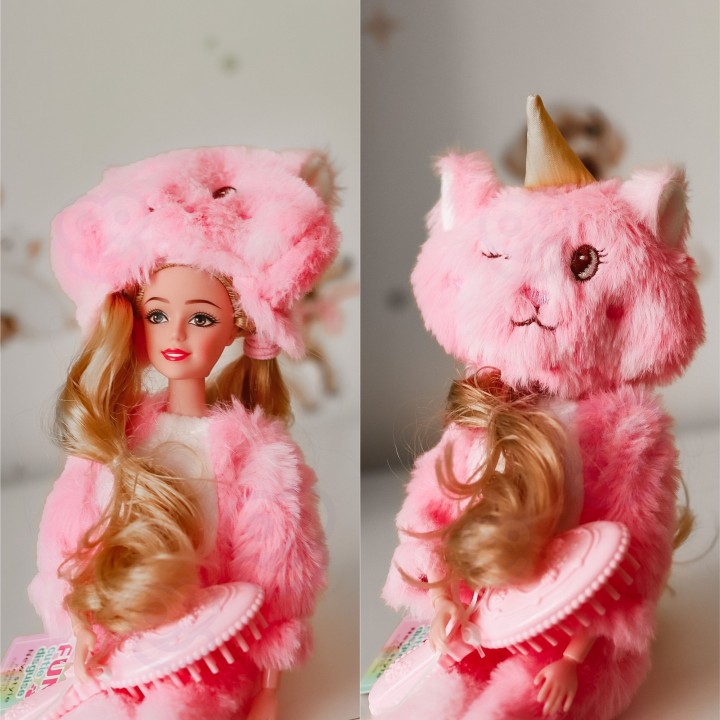 Emily Doll in Pink Furry Outfit with Accessories – WOOPIE ROYAL