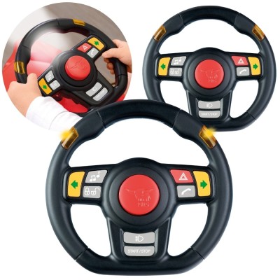 BIG Bobby Car Racing – kierownica z efektami świetlnymi i dźwiękiem