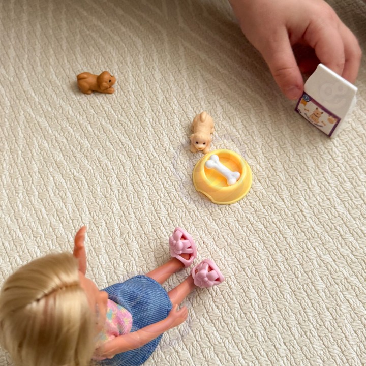 Ankiki Babysitter Doll and 3 Puppies Set - Perfect Gift WOOPIE