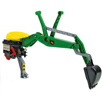 John Deere RollyBackhoe - Rolly Toys Backhoe with Attachable Bucket