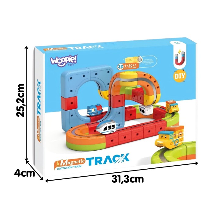 Magnetic Levitating Track 32 pcs WOOPIE - Toy for children