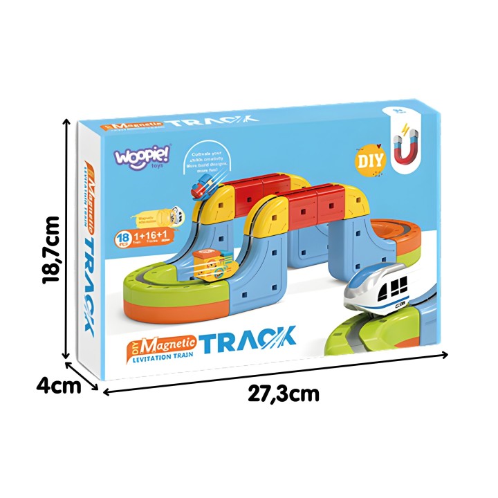 Magnetic Levitating Track 18 Pieces WOOPIE - DIY Educational Toy
