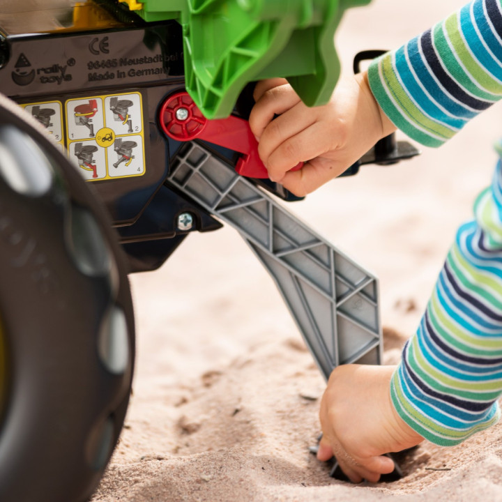 John Deere RollyBackhoe - Rolly Toys Backhoe with Attachable Bucket
