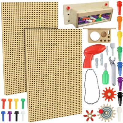 MASTERKIDZ- Modułowa Tablica Ścienna STEM Zestaw Edukacyjny 120x80