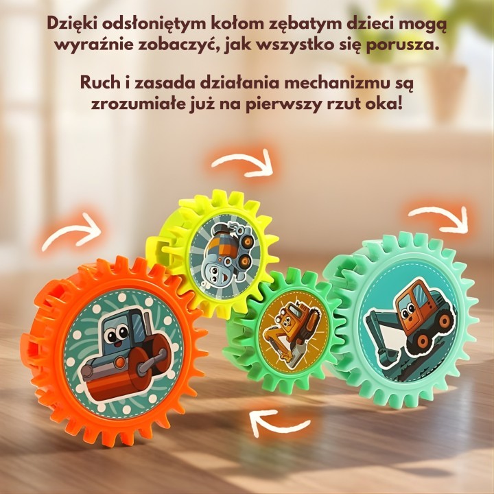WOOPIE Interactive Gear Blocks 18 pcs - Educational Toy