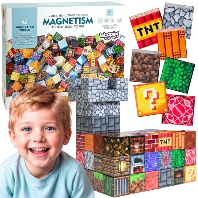 Magnetic Cube 63-piece blocks – creative fun for children 3+ WOOPIE