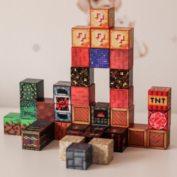 Magnetyczne klocki Cube 63 el. – kreatywna zabawa dla dzieci 3+ WOOPIE