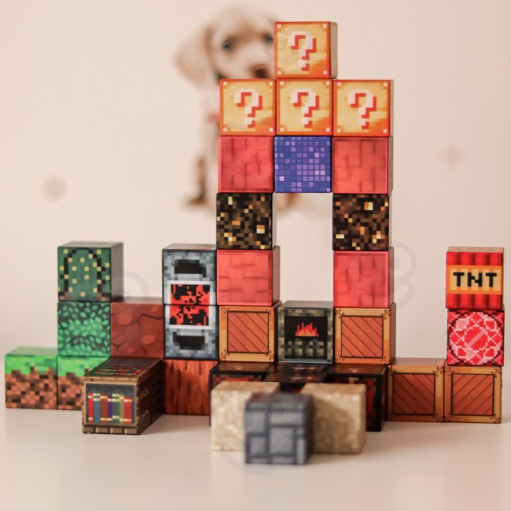 Magnetic Cube 63-piece blocks – creative fun for children 3+ WOOPIE