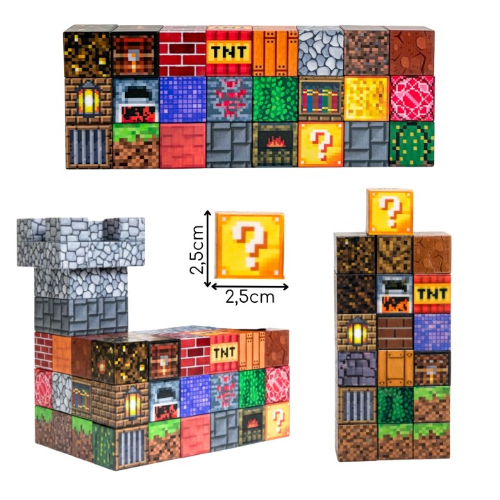 Magnetyczne klocki Cube 63 el. – kreatywna zabawa dla dzieci 3+ WOOPIE