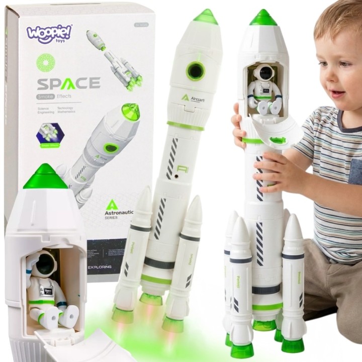 Interactive Space Rocket with Smoke Effect and Sound - Woopie