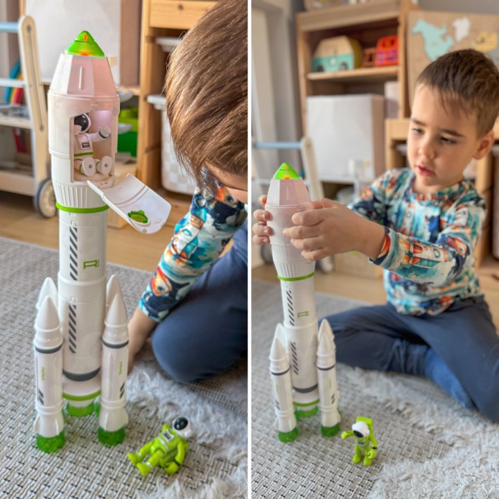 Interactive Space Rocket with Smoke Effect and Sound - Woopie