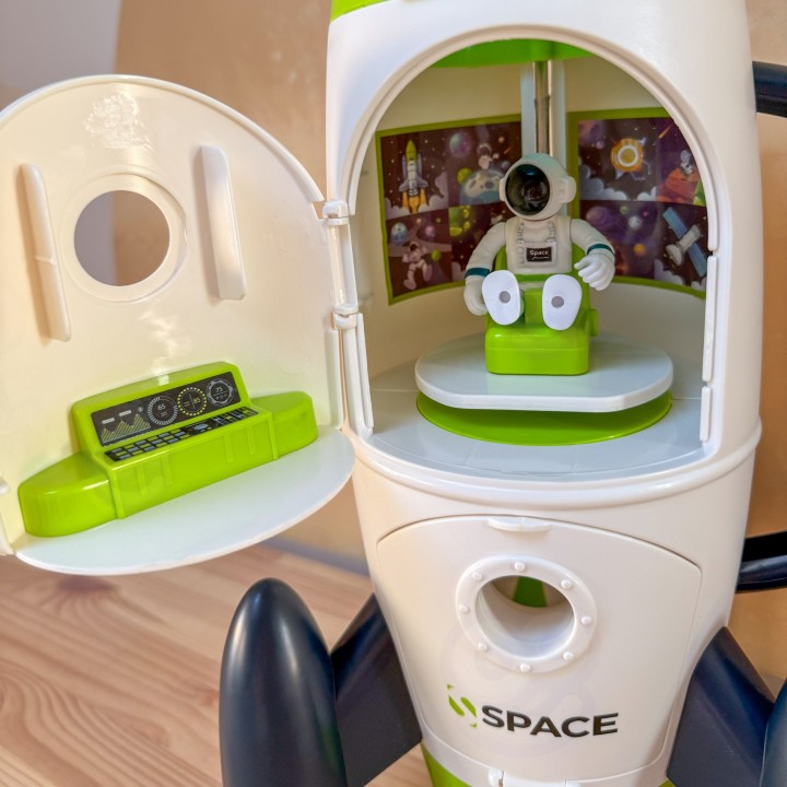 Interactive Space Shuttle with Astronaut and Woopie Rover