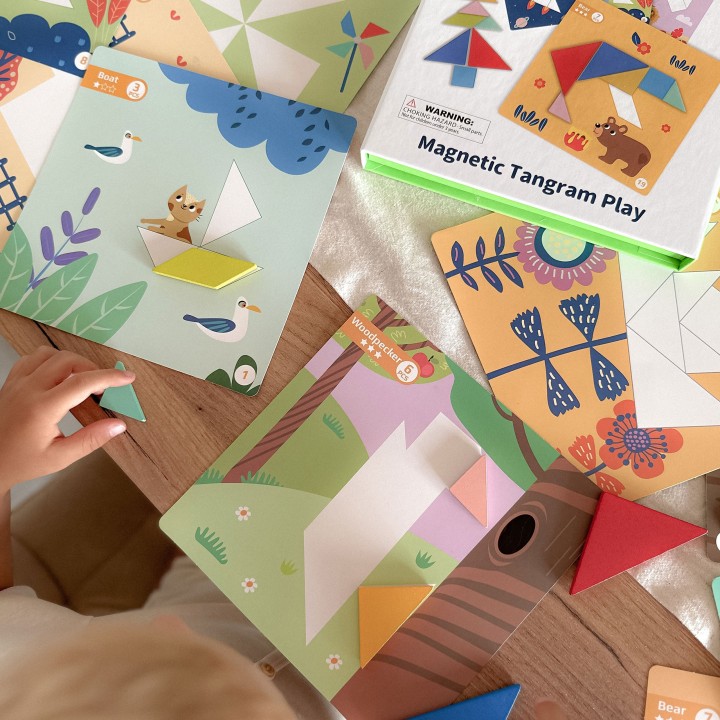 WOOPIE Shape Puzzle - Magnetic Box and Creative Fun for 3+