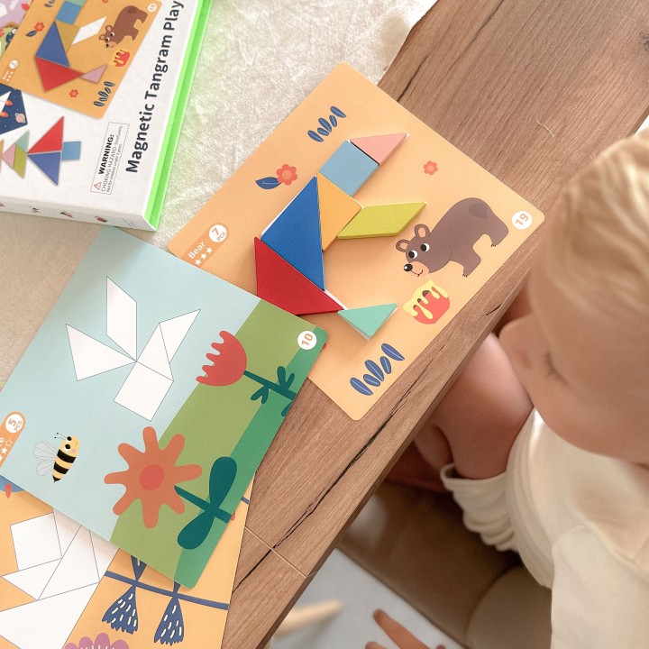 WOOPIE Shape Puzzle - Magnetic Box and Creative Fun for 3+