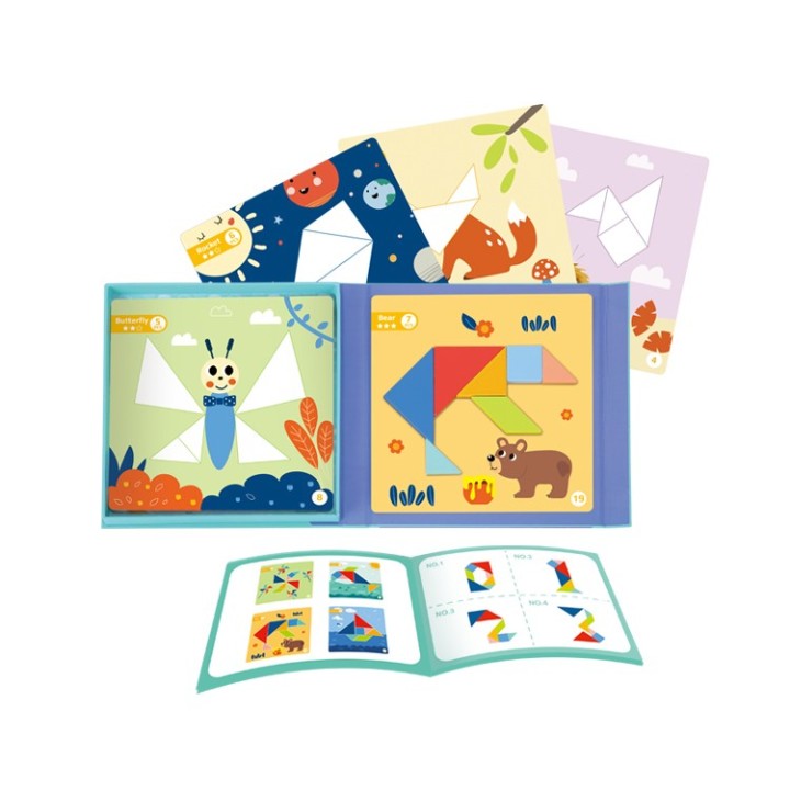 WOOPIE Shape Puzzle - Magnetic Box and Creative Fun for 3+