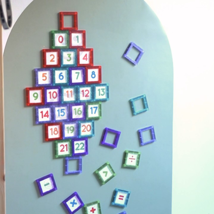 WOOPIE Klocki Magnetyczne 70 elem. - Nauka Liczb i Kreatywność