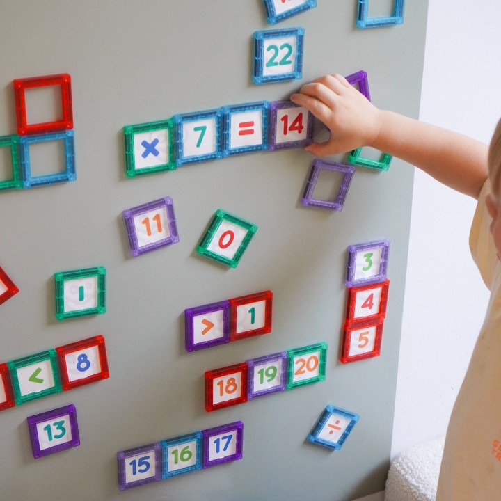 WOOPIE Magnetic Blocks 70 pieces - Learning Numbers and Creativity
