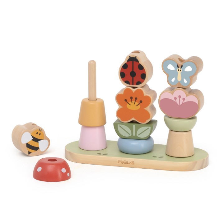 Wooden Garden Puzzle Flower Sorter VIGA - Educational Game 12m+