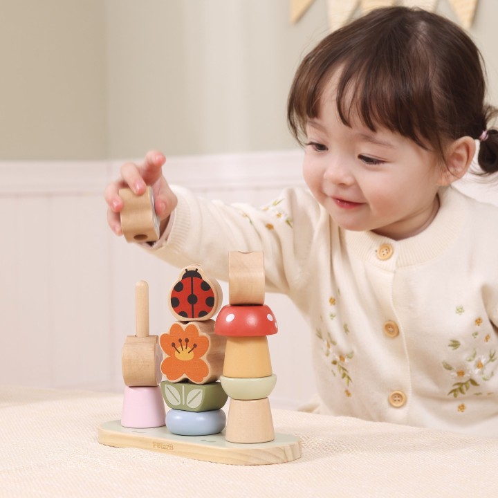 Wooden Garden Puzzle Flower Sorter VIGA - Educational Game 12m+