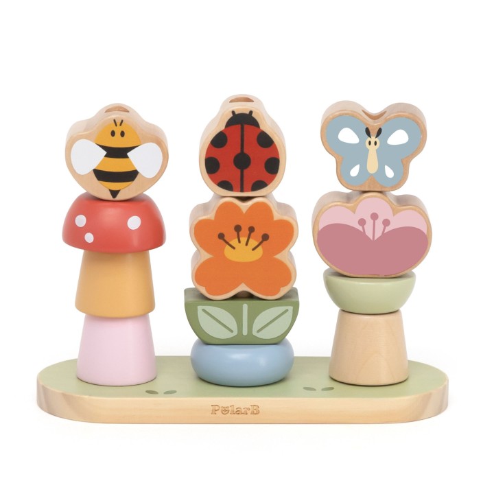 Wooden Garden Puzzle Flower Sorter VIGA - Educational Game 12m+