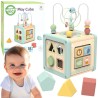 WOOPIE GREEN Wooden Activity Cube Multifunctional Educational Sorter