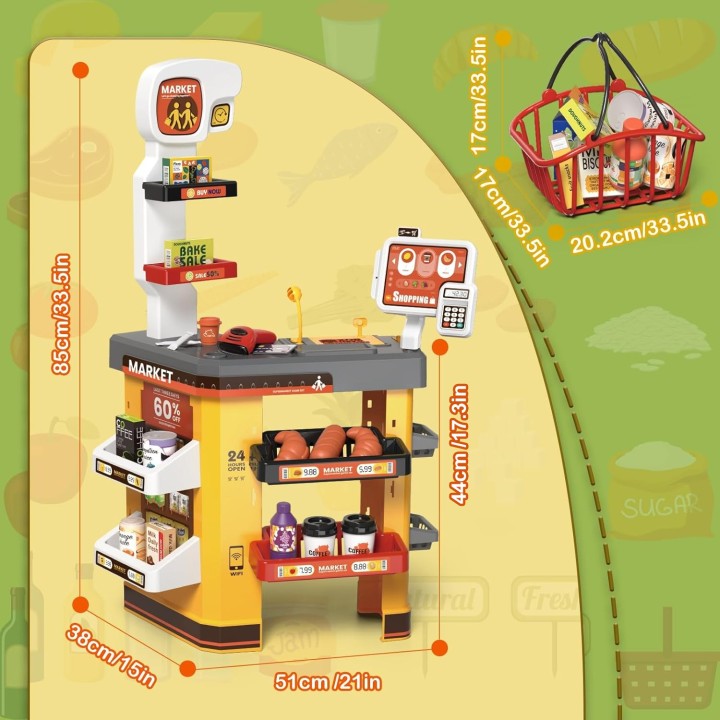 WOOPIE Interaktywny Super Market dla Dzieci - Akcesoria zabawkowe
