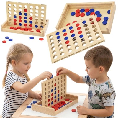 VIGA Gra logiczna 4 w Rzędzie - Zabawna rozrywka dla całej rodziny