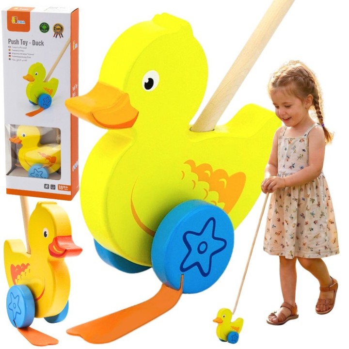 VIGA Wooden Duck Pusher – Joy in every game!