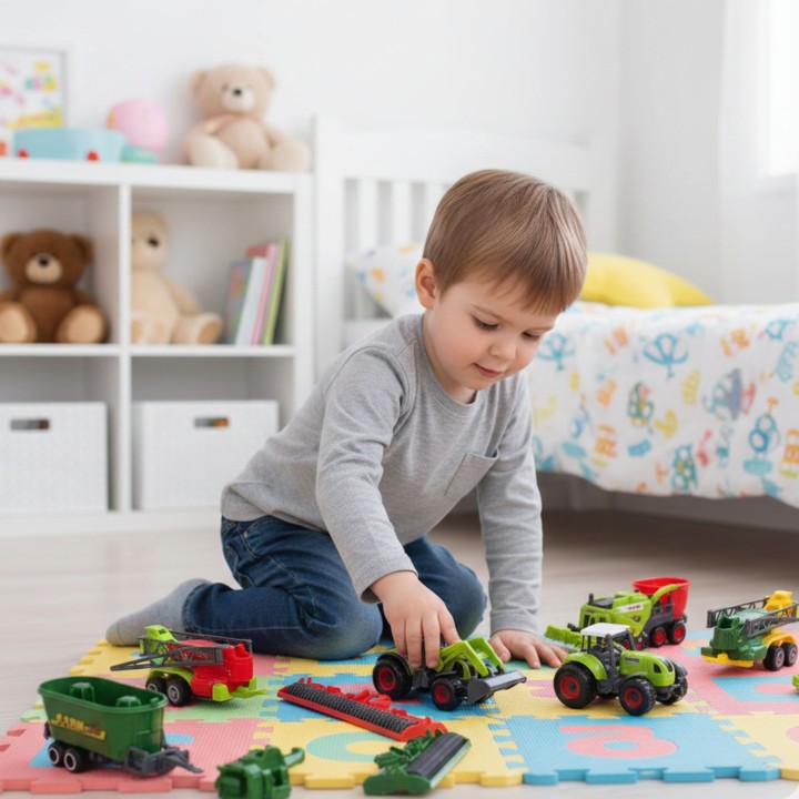 Woopie Tractors Agricultural Machinery Set - Children's Farm