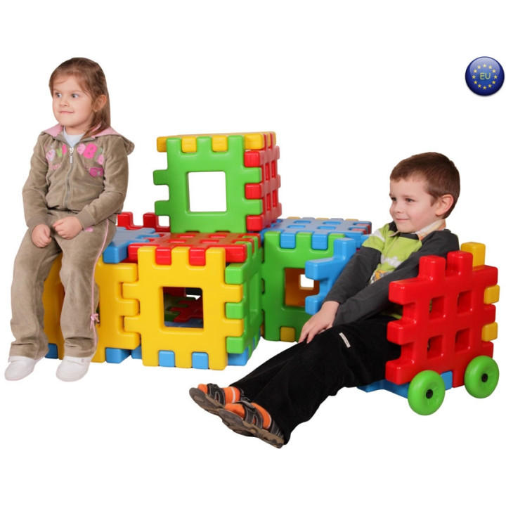 WOOPIE Educational Blocks Waffles Fence House