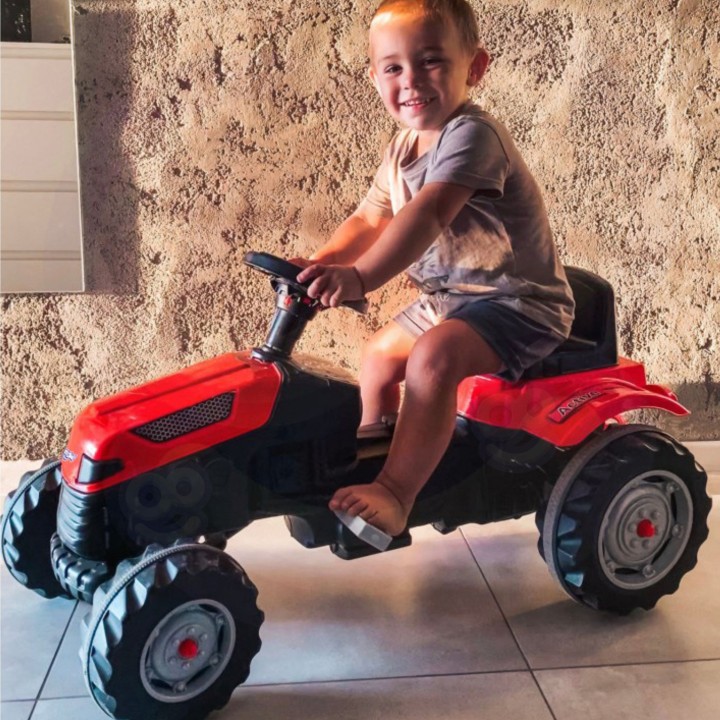 WOOPIE Farmer GoTrac Pedal Tractor - Quiet Wheels for Kids