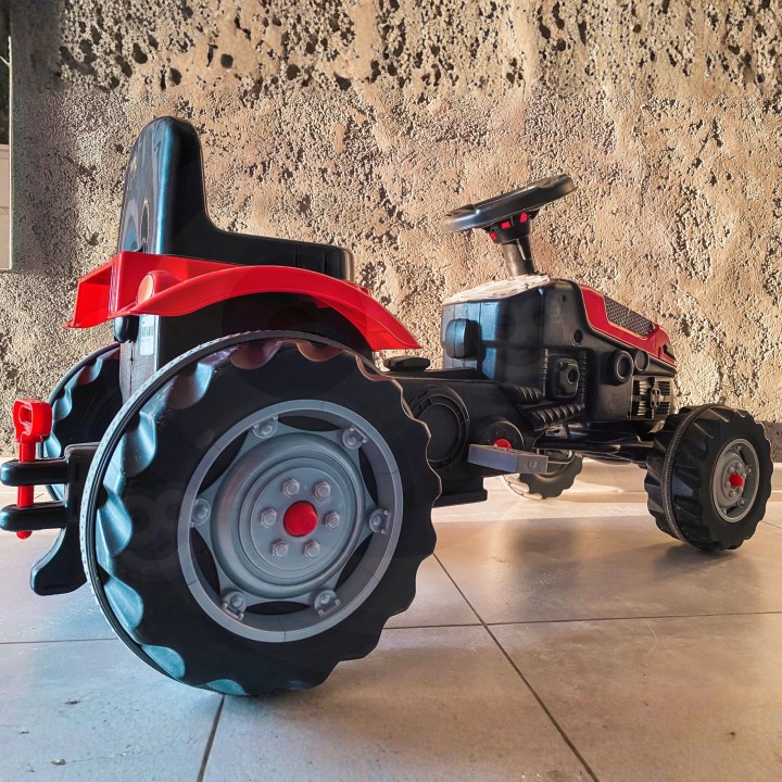 WOOPIE Farmer GoTrac Pedal Tractor - Quiet Wheels for Kids