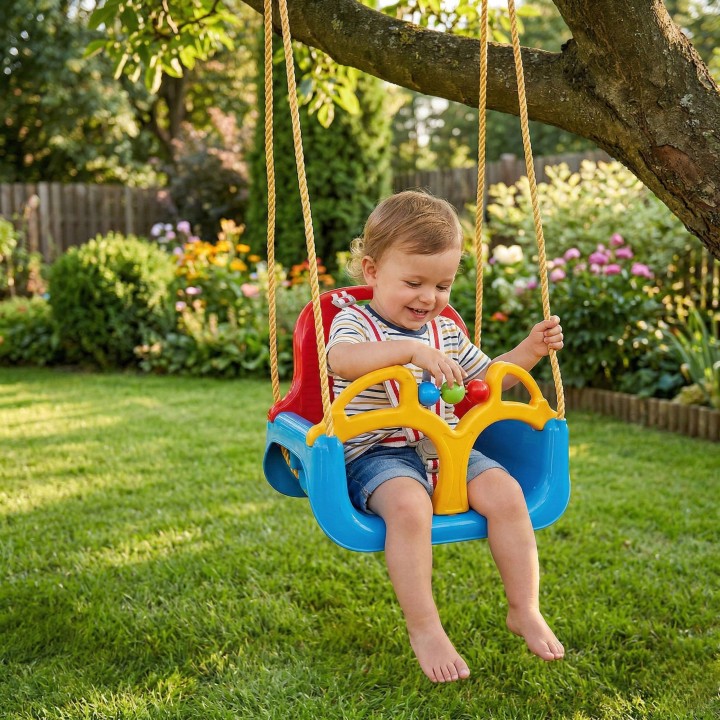 WOOPIE Swing 3 in 1 Blue - Comfort and Fun for Children