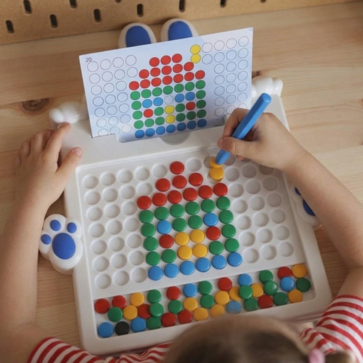 Tablica Magnetyczna Mozaika Królik WOOPIE - Edukacyjna Zabawka