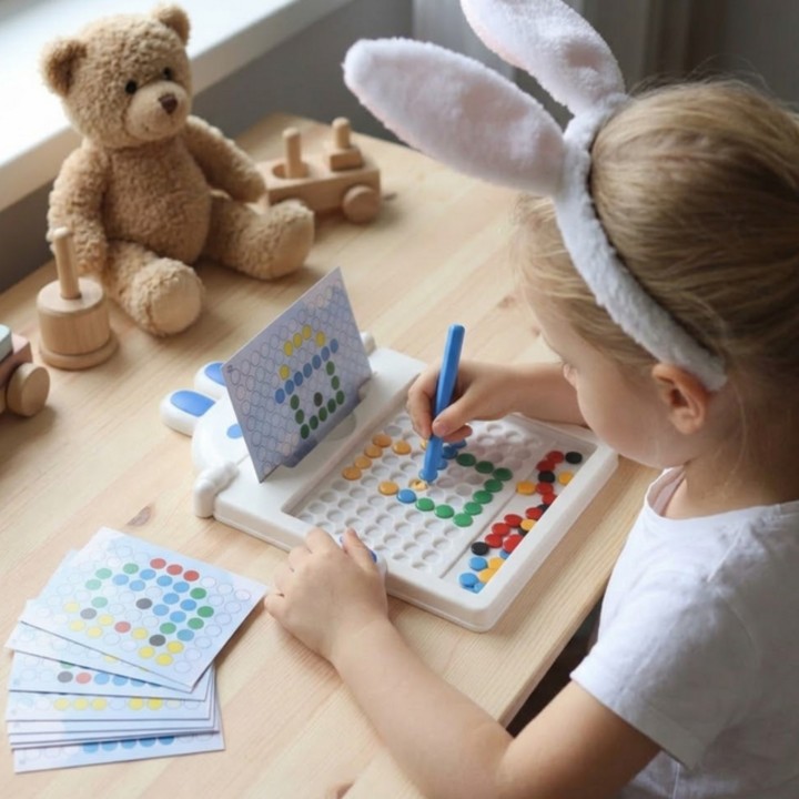 Magnetic Mosaic Board Rabbit WOOPIE - Educational Toy