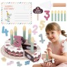 TOOKY TOY Wooden Birthday Cake with Turnip Candles